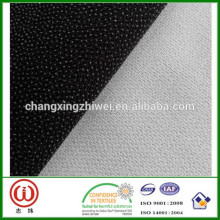 75D * 100D changxing huzhou 100% polyester stoff gebürstet interlining